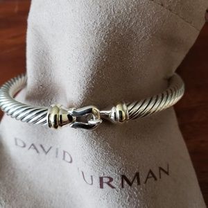 DY Sterling Silver Cable Buckle Bracelet